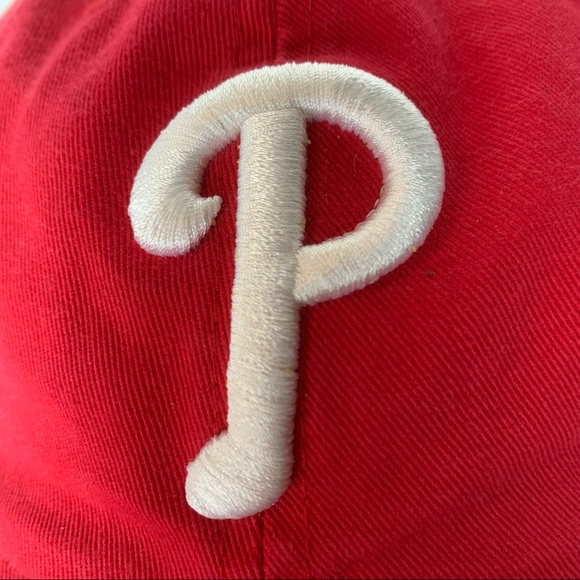 Phillies Red Embroidered “P” Baseball Hat Adjust - Picture 3 of 8